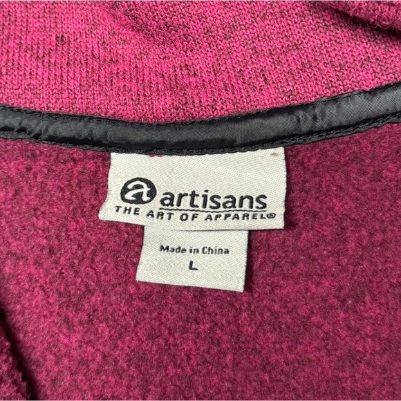 Women's Duluth Pack Pink Quarter-Zip Fleece - Picture 6 of 9